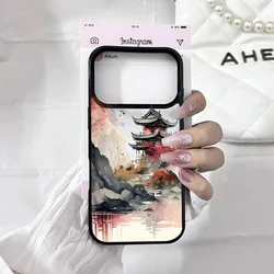 Japanese Landscape Clear Phone Case - Transparent Acrylic Cover Shell - iPhone 17 (Style 1)