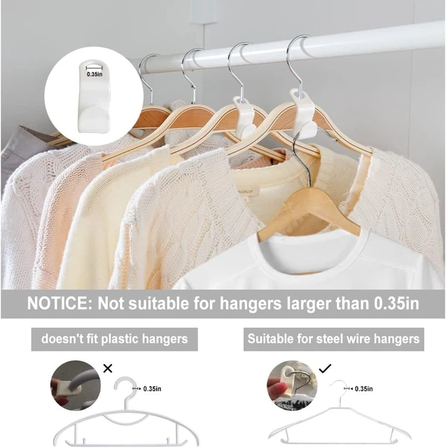 Space Saving Clothes Hanger Connector Hooks  Clothes Organizer Wardrobe  Plastic - Hangers - Aliexpress