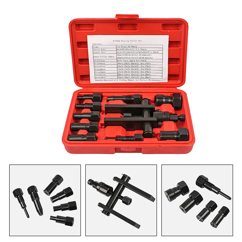 

10 Pcs Hole Remover Extractor Motorcycle Bearing Removal Puller Disassembly Tool