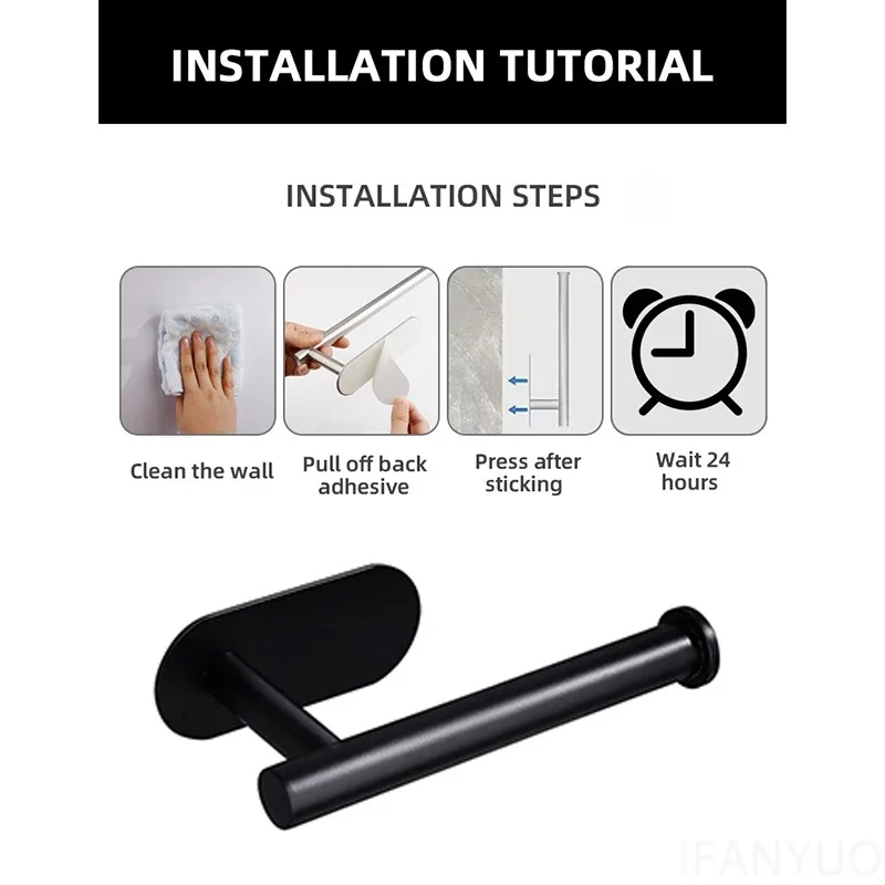Toilet Paper Rack 1Pcs Bathroom Paper Towel Holder Stainless Steel Without Drilling Self Pasting Toilet Tissue Rack For Kitchen paper towel holder,towel rack,toilet paper holder,toilet paper rack,toilet roll holder,paper towel rack,tissue holder