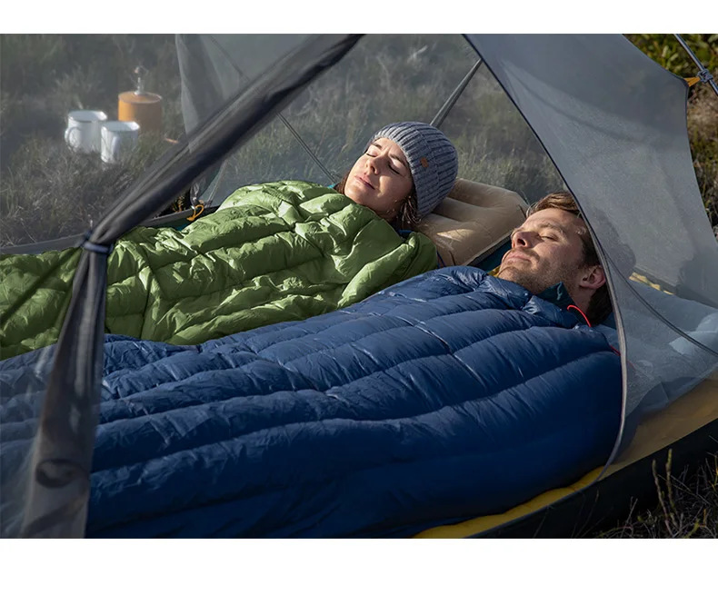 Naturehike CW280 CW295 Schlafsack Entendaunenschlafsack Outdoor-Reisen Camping Spleißbarer ultraleichter Rucksack-Schlafsack – Detail 7