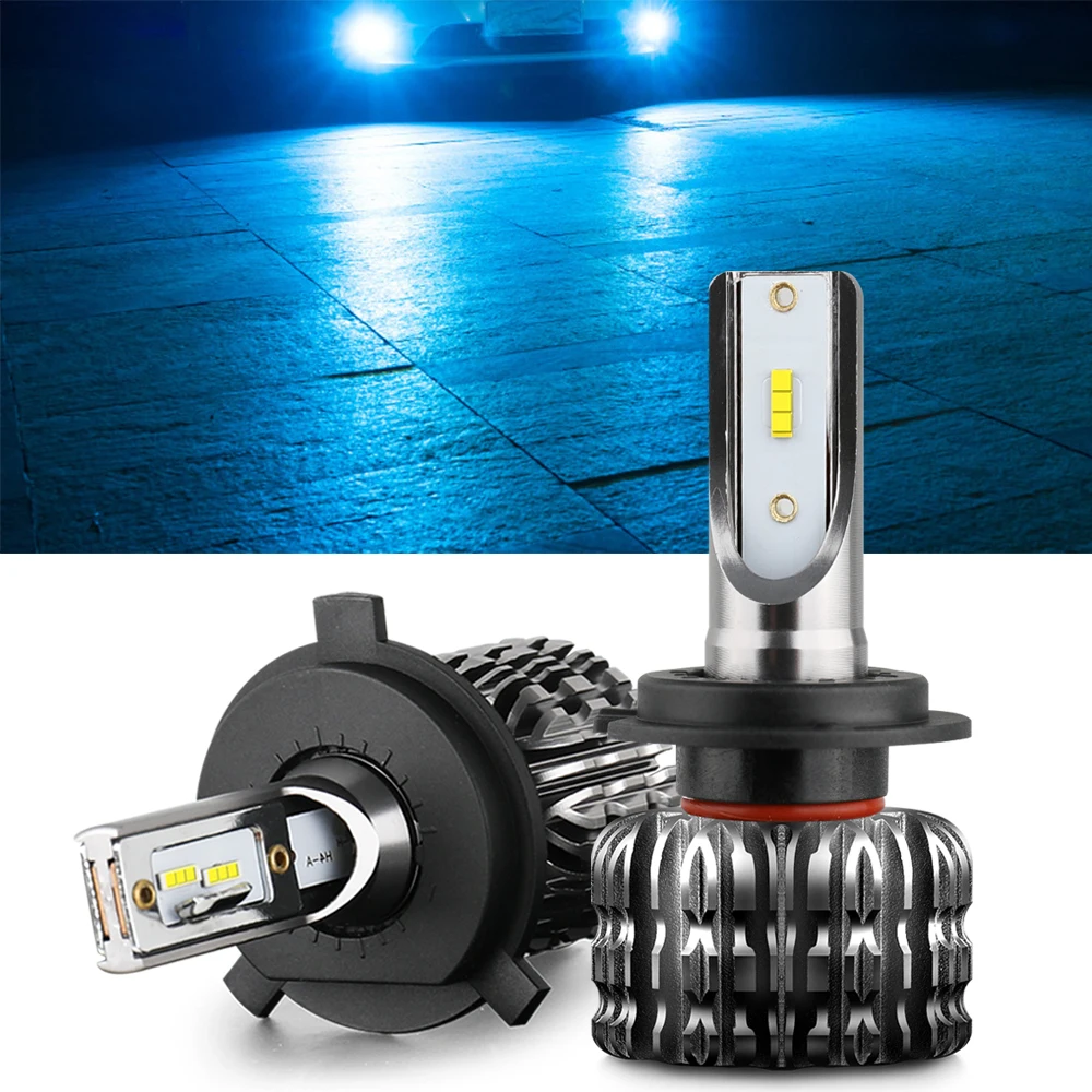 BraveWay H11 LED Light Bulbs for Car Light Bulbs Auto Headlight H3 H4 50W HB3/9005 BH4/9006 LED H4 10000LM Led H1 H7 Ice Blue