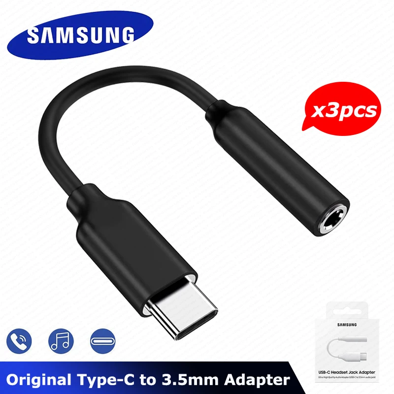 Original Usb Type C To 3.5mm Headphone Jack Adapter Aux Audio Cable