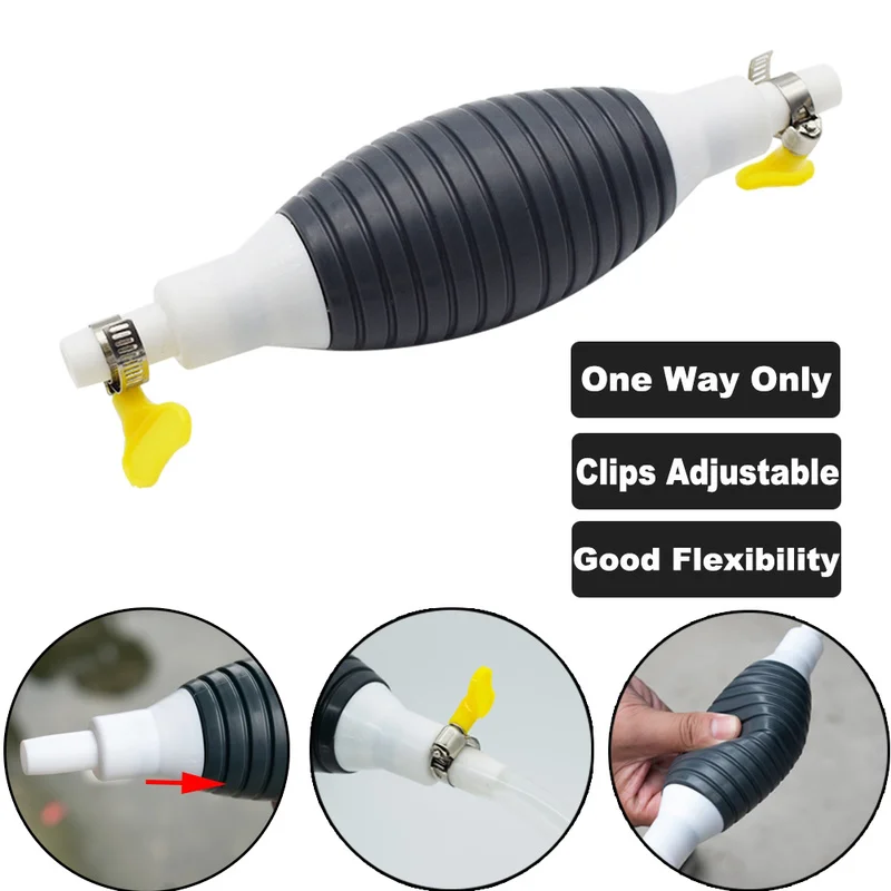 Universal Car Fuel Pump Hand Gas Oil Pump Manual Suction Pipe Pumping liquid transfer pump for Boat Liquid Petrol Tuning Fuel Gasoline Diesel