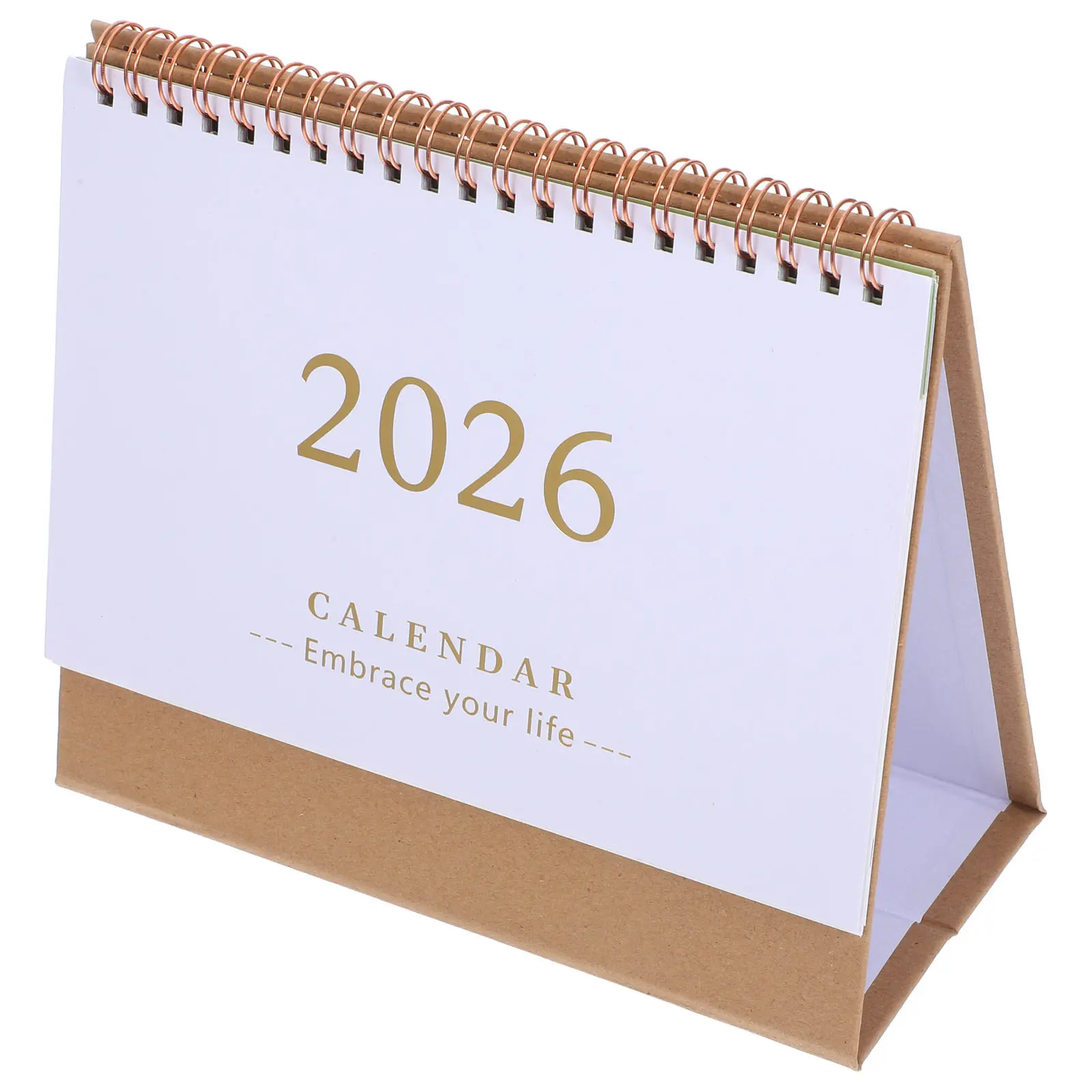 2026 데일리 데스크 캘린더 소형 독립형 월간 플래너 미니멀리스트 디자인 교사 및 직장인을 위한 부드러운 필기 표면