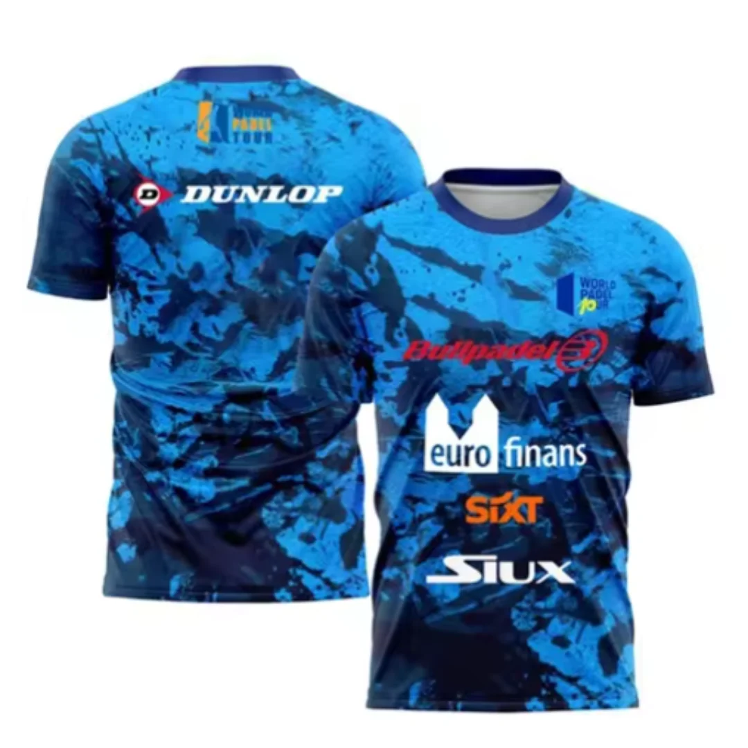 Tie Dye Elements Fashion Tennis T-Shirt Summer Men's Outdoor Sports Short Sleeve Suitable for Running and Fitness Sportswear Top 2