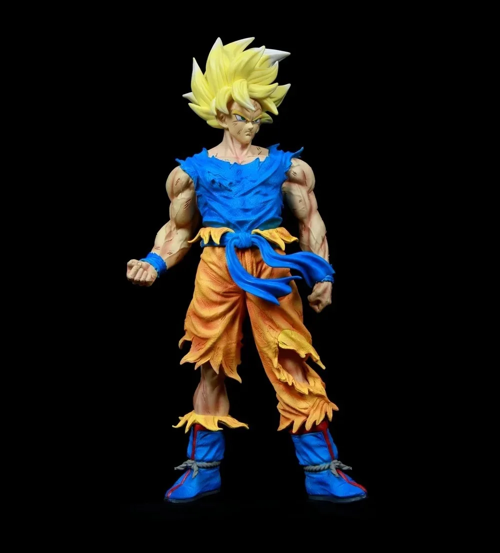 

Anime Dragon Ball Z Super Saiyan Son Goku Battle Damaged Ver. PVC Action Figure Manga Statue Collectible Model Kids Toys Doll