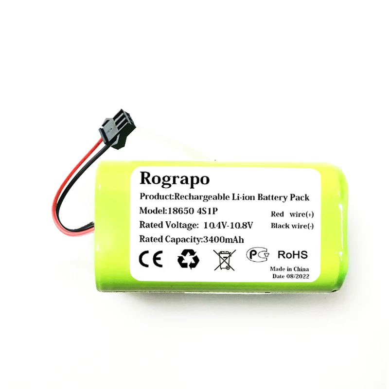 Li-ion Sun-inte321 Bateria para Valubot K100 Redmond Rv-r100 Robô Aspirador de pó Novo 10.8v 3400mah - Image 4