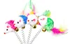Cartoon Pet Cat Toy Stick Feather Rod Mouse Toy with Mini Bell Cat Catcher Teaser Interactive Cat Toy Kitten игрушки для кошек 3