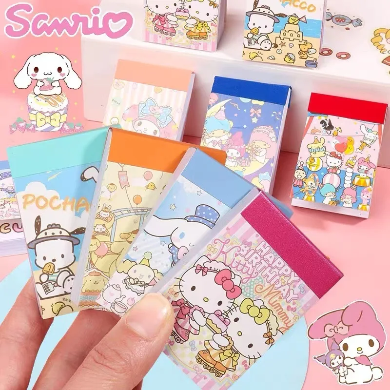 

Sanrio Beanie Ben Melody Yugui Dog Sticker Book Hand Account Girl Children Mini Sticker Material 50 Sheets