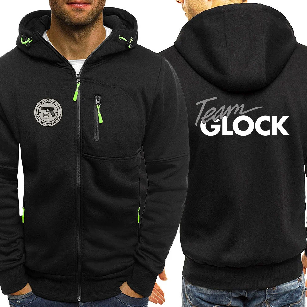 Glock Perfect Shooting 2023 Spring and Autumn Men's Hooded Breathable and Comfortable Zipper Coat Outdoor Sportswear Clothing