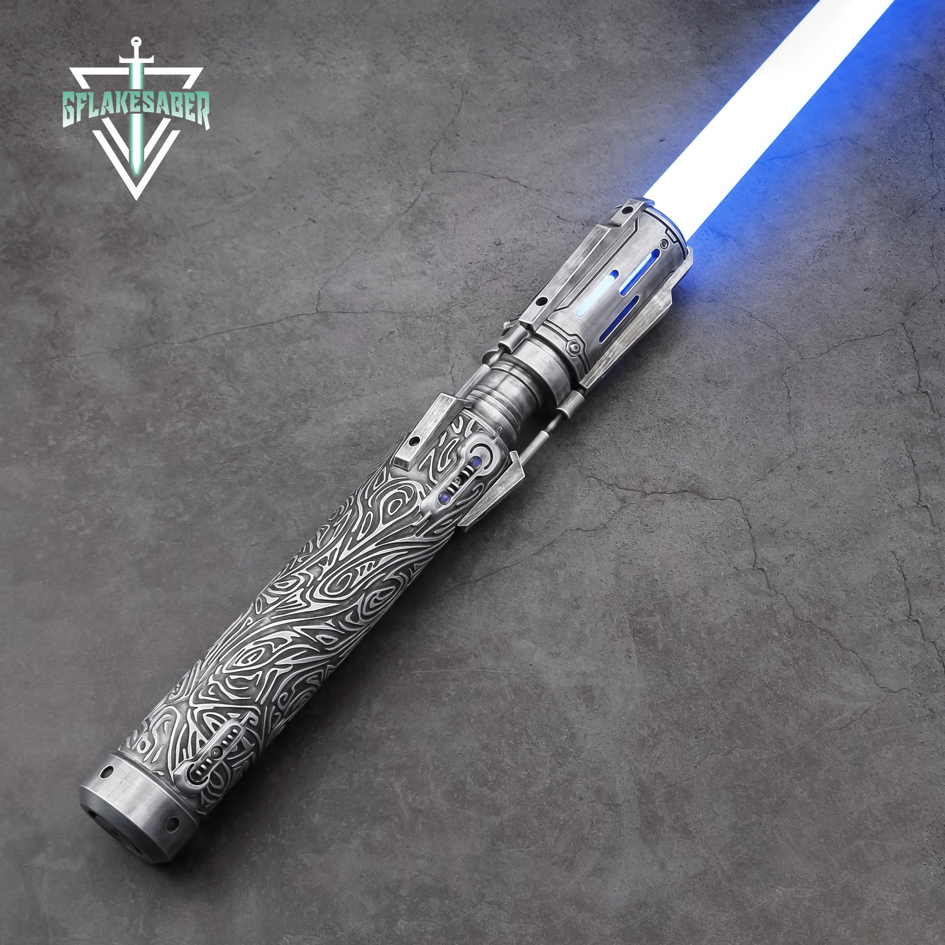 Txqsaber Shan Spada Laser A Doppia Lama Elsa In Metallo Heavy Dueling Laser Sword Proffie Snv4 Pxiel Jedi Master Satele Shan Replica