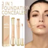 Double-Head Concealer 2 In 1 Flawless Face Concealer Long-lasting Full Coverage Concealer Foundation Cream Face Makeup Cosmetics 1