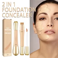 Double-Head Concealer 2 In 1 Flawless Face Concealer Long-lasting Full Coverage Concealer Foundation Cream Face Makeup Cosmetics 1