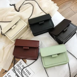 Vintage Simple PU Leather Sling Bag Ladies Fashion Wide Strap Single Shoulder Bag For Women Retro Solid Color Crossbody Bag