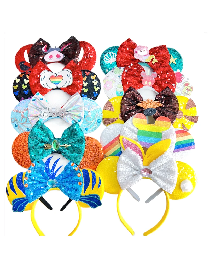 Maus-Ohren Stirnband Mit Pailletten – Glitzerndes Haarband Für Cosplay, Party & Disney-Besuche