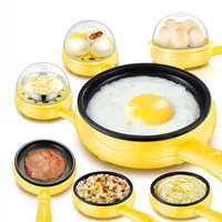 Electric Frying Pan, Omelette Maker Steamer Egg Cooker Eggs Mini Plug-in Frying Pan Automatic Power-off Breakfast Machine 1
