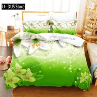 Ensemble de housse de couette Lotus rose, ensemble de literie Jingguan naturel, 200x200, 220x240cm, pour femmes et enfants, décorations de chambre à coucher 5
