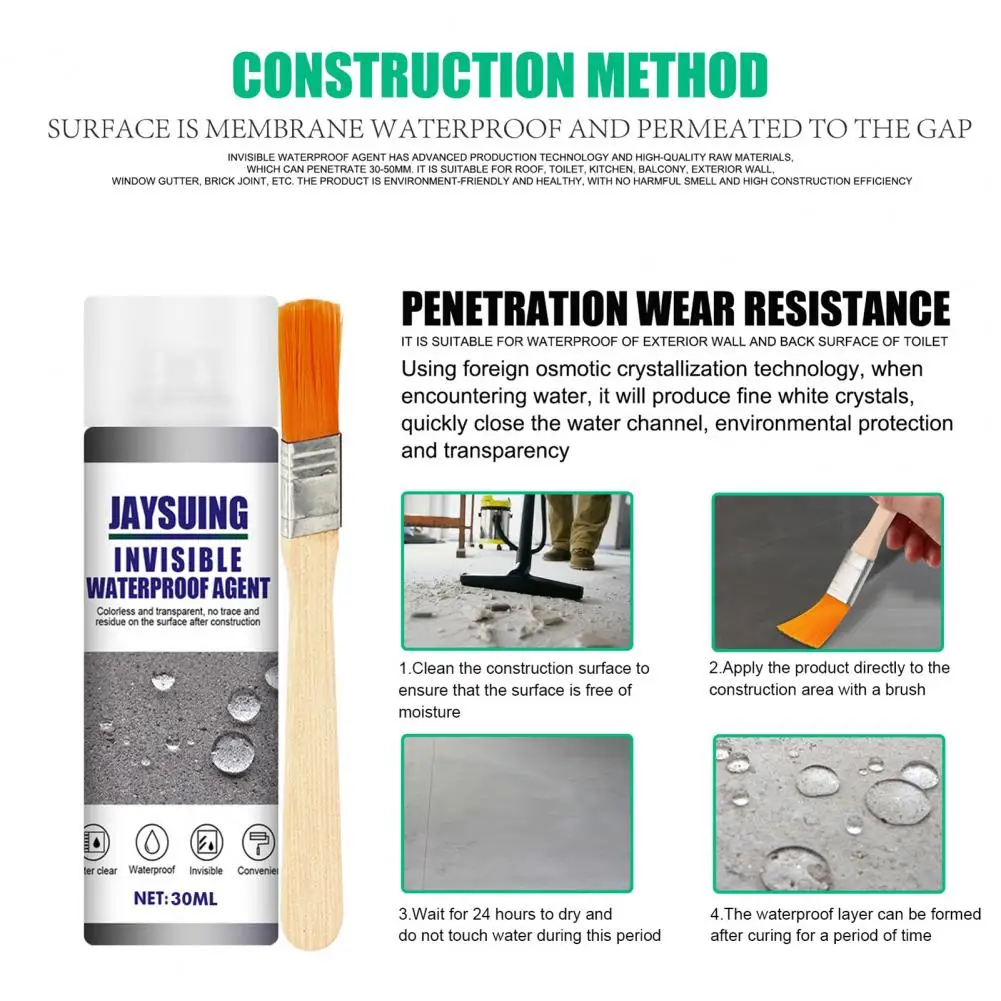 Leak Repair Sealant Efficient Safe To Use Tile Sealing Spray Leak-Trapping Repair Bonding Spray For Roof Bonding Spray