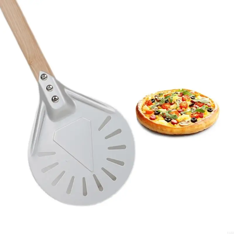 E8BD Pizza Turning Peel for Homemade Pizza Gifts for Family Non-slip Durable Kitchen