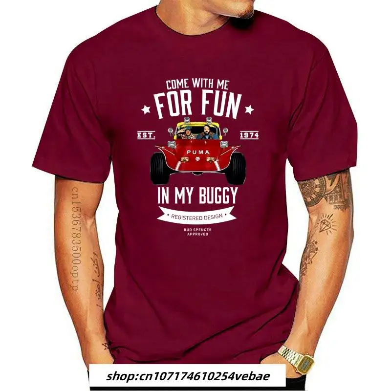 New Bud Spencer My Buggy Film T Shirt Mens Girocollo Maniche Corte T Shirt Cotone Bottoming T Shirt Casual Top Fashion Clothin