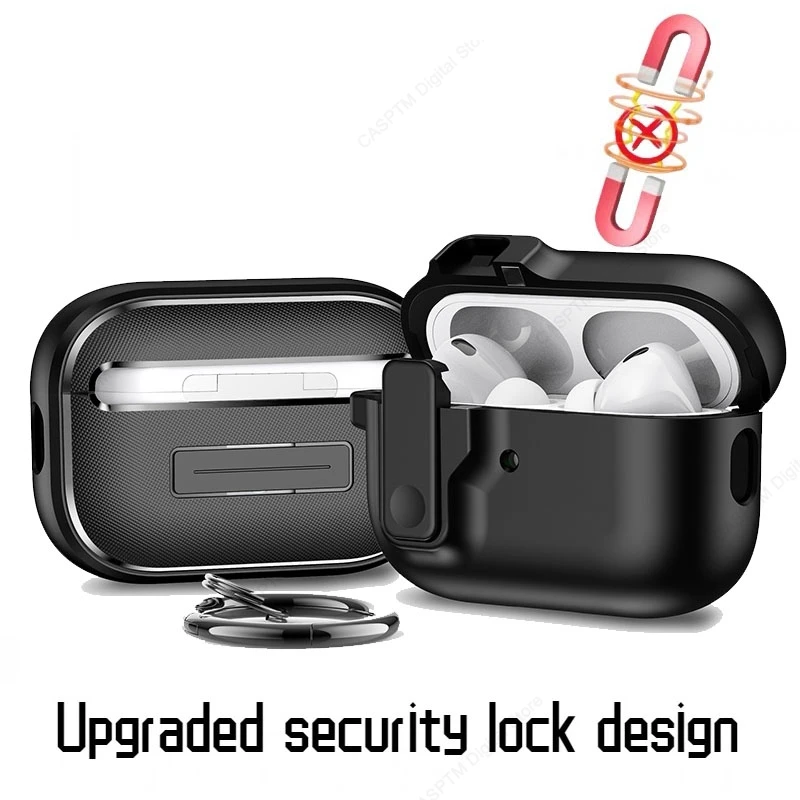 Coperchio Blocco Interruttore Per Airpods Pro 2 2023 Custodia Usb C Per Airpods 3 2 1 Pro Pro2 Coque Per Airpods Pro 2 2Nd 2022 Custodie Con Gancio