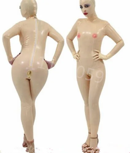

Latex Rubber Gummi mask Catsuit Transparent Gloves Full-body Bodysuit Tights Fetish