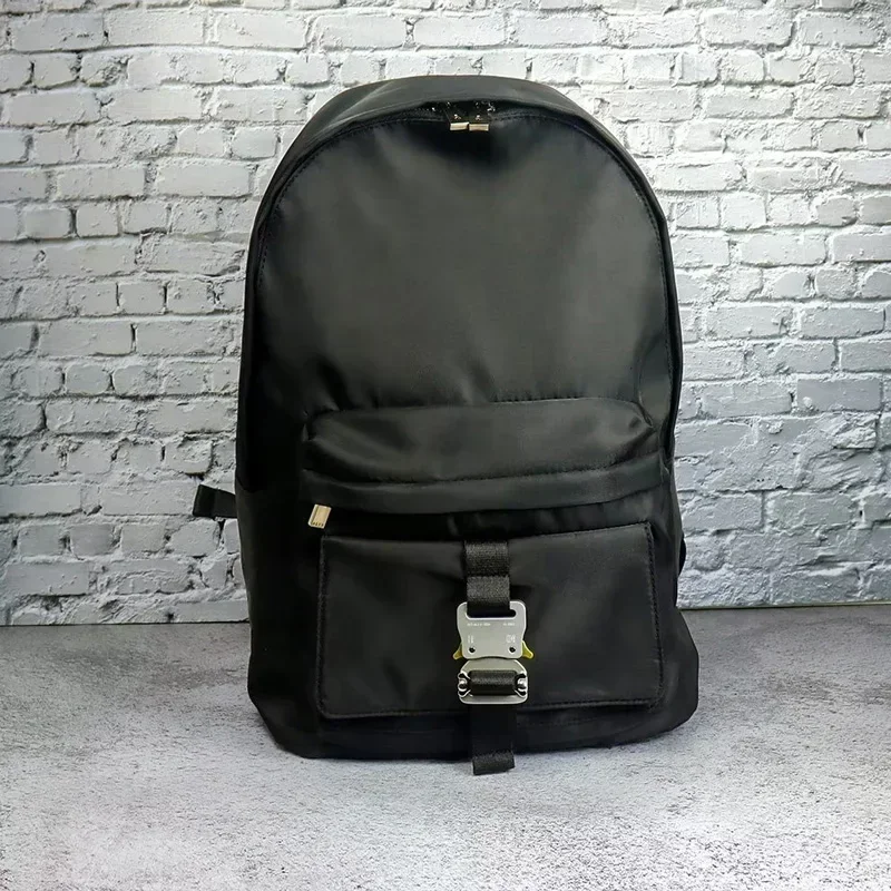 1017 ALYX 9SM ブラックバックパック 1017 ALYX 9SM Backpacks Buckle Closure Nylon High Capacity