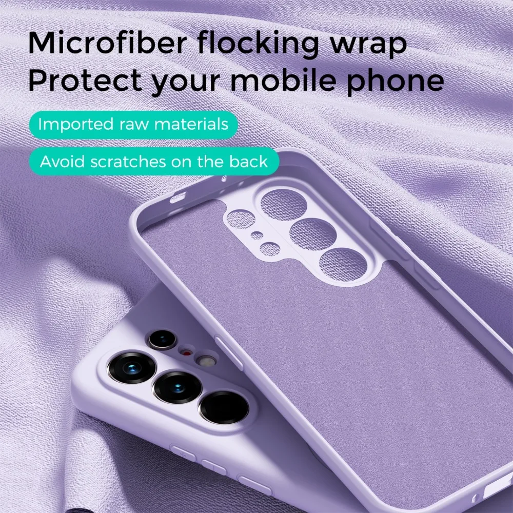 Macaron Color Soft Silicone Magnetic Full Protective Phone Case