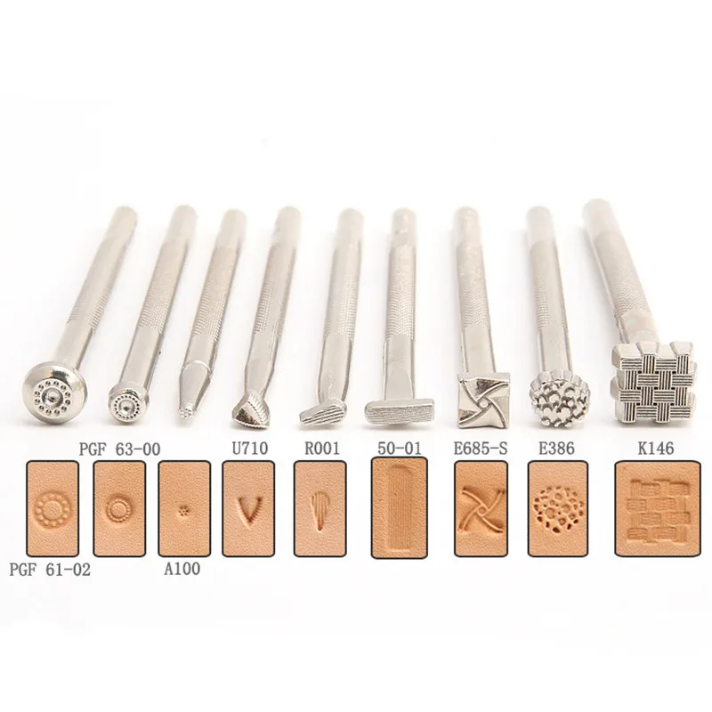 DIY Leather Printing Tool, Alloy Metal Carving, Handmade Leathercraft Tools, Stamping Leather Working Saddle Making Tools, 1Pc