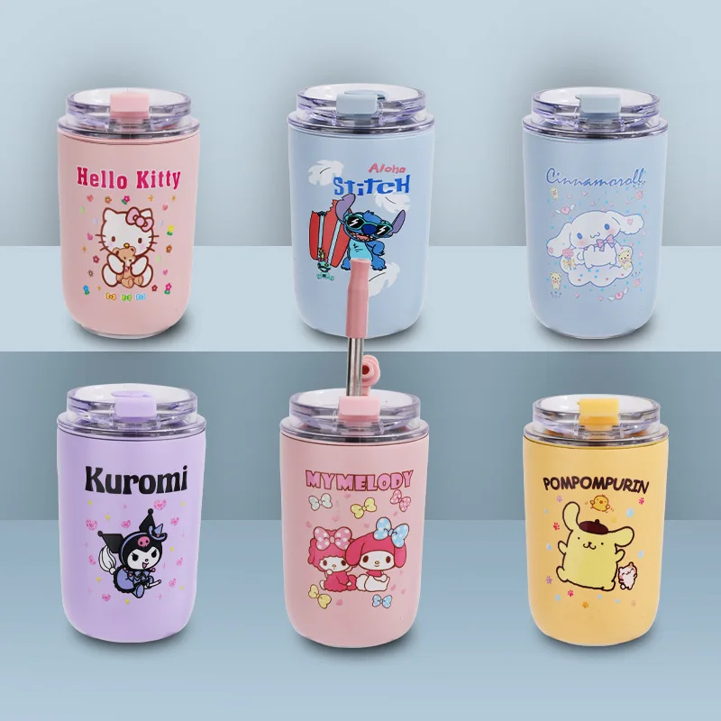 Xiaomi Thermal Water Bottle 316 Stainless Steel Tumbler Children'S Straw  Cup Cartoon Hot Water Thermometer For Baby Drinking Cup - AliExpress