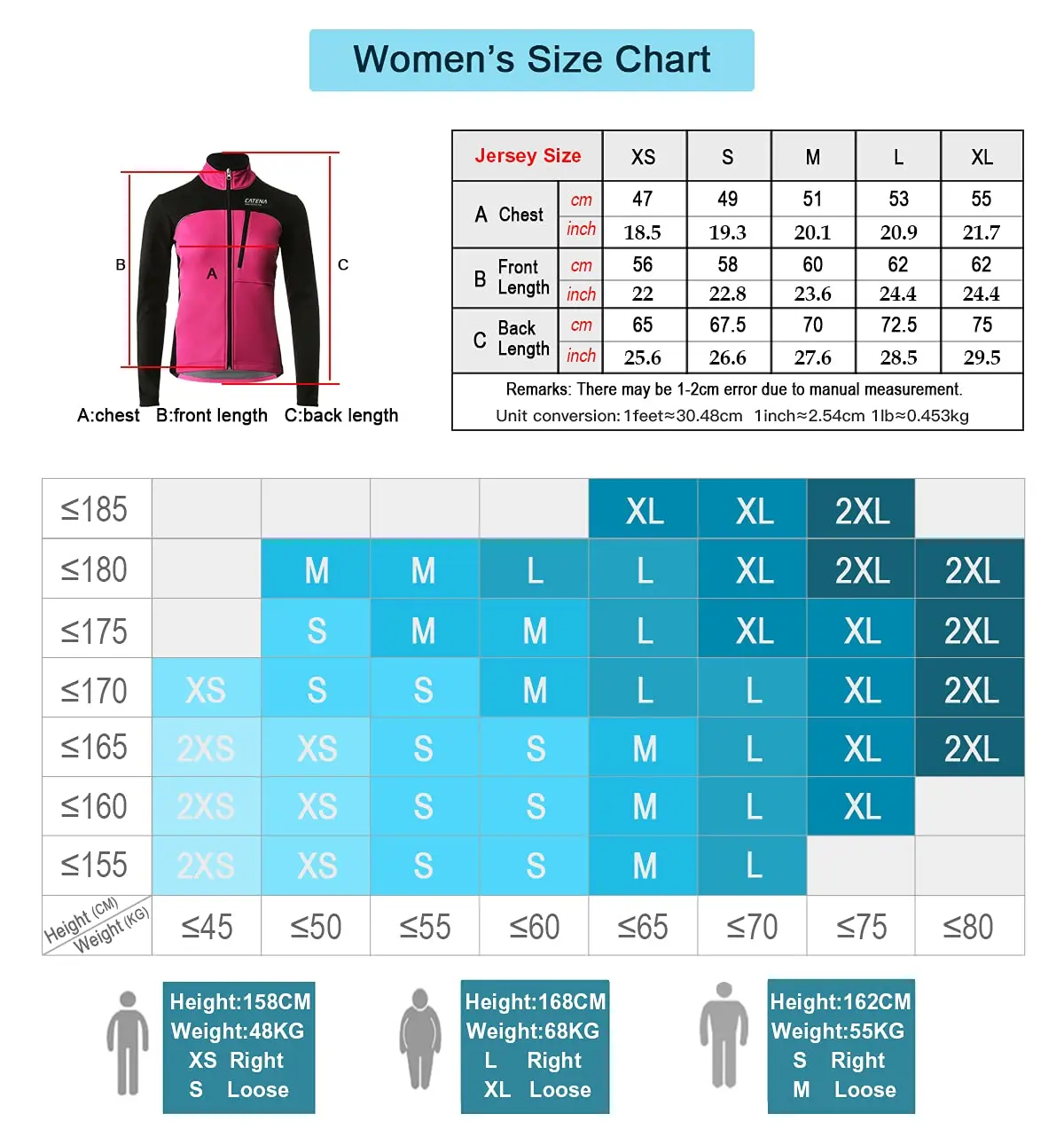 CATENA Womens Windproof Fleece thermal Jacket Running Cycling Sports Bicycle Jackets Warm Windbreaker Coats Women sport jacket