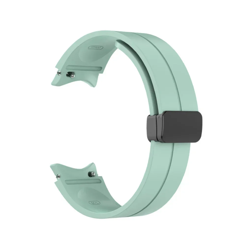 Silicone Magnetic Buckle Bracelet Watch Band in Black