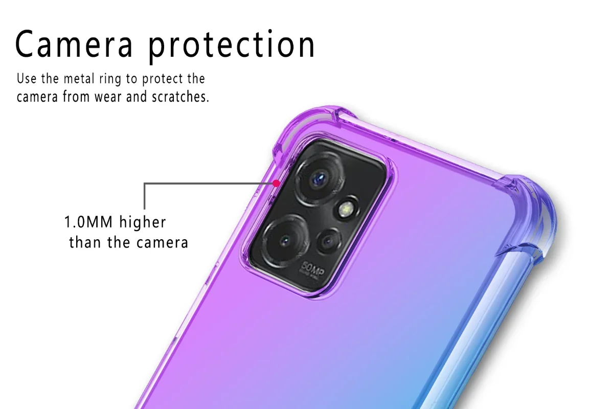Shockproof Gradient Airbag TPU Protective Phone Case