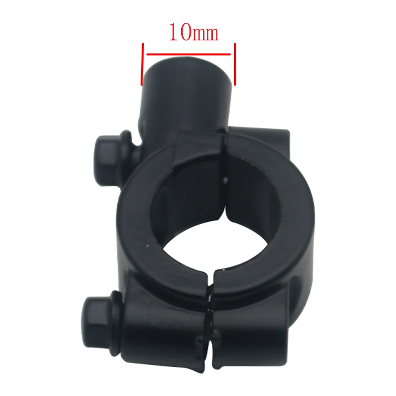 Motorcycle Mirror Mount 2pcs 22mm Handlebar 10mm 8mm Thread Universal Rear View Mirror Holder Adapter Clamp Base