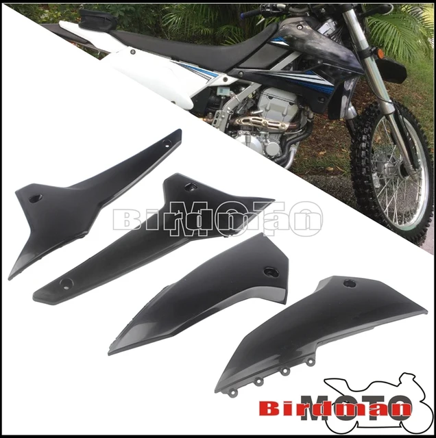Motokano Replacement Fairing Cowl & Side Cover Panels For Kawasaki KLX250 / KLX250S 2008+ (Black, Rear Side Cover)