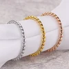 New Stainless Steel Twist Stacker Ring for Women High Quality Cubic Zirconia Stone Finger Ring Bijoux Femme Jewelry Girls Gift 6