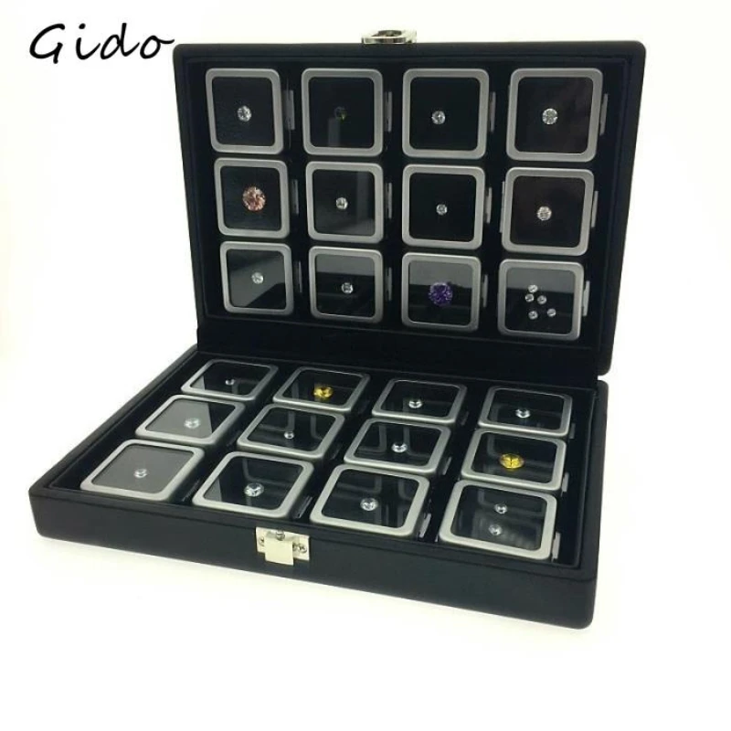 

Hand-held Gemstone Diamond Storage Case Color Treasure Box Bare Stone Oragnizer Gems Stone Storage Box