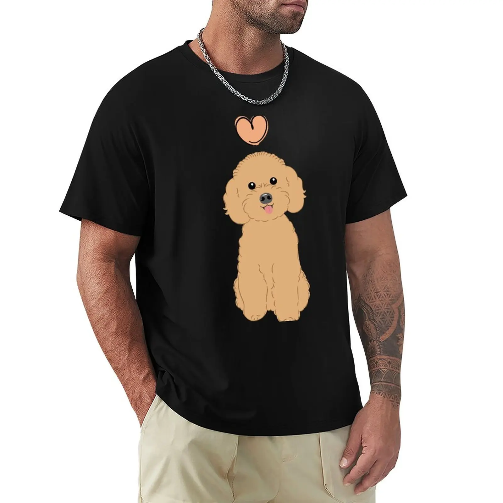 

LOVE Red Poochon Bichon Poodle T-Shirt shirts graphic tees sports fans vintage clothes men graphic t shirts