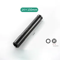 150mm Long Deep Impact 6 Point Wrench Socket Head 1/2" Drive Adapter Antirust Hex Wrench Socket Set 14/17/18/19/21/22/24/27mm 2