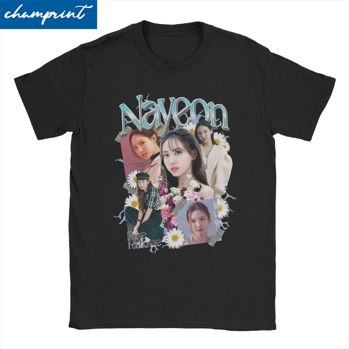

Мужские и женские футболки дважды Nayeon Kpop Корейская одежда из чистого хлопка Винтажная футболка с коротким рукавом футболки с графическим принтом