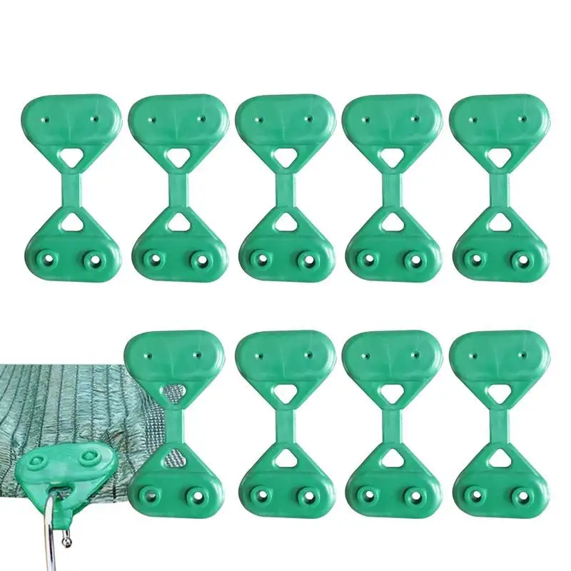 

10Pcs Butterfly Sun Shade Net Clip Sunshade Net Fixing Clip Greenhouse Shade Cloth Fabric Fix Clamp Plastic Fence Netting Hook