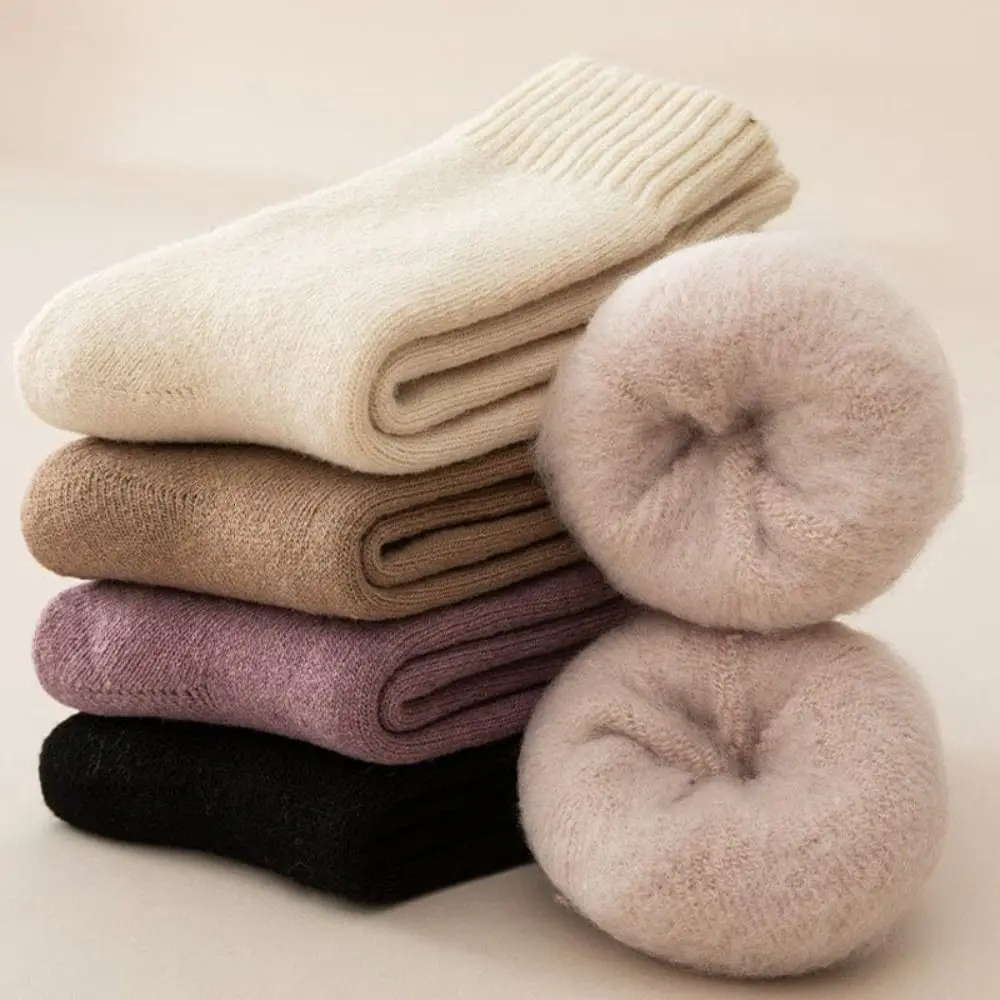 

Medium Tube Sock Winter Warmer Thicken Sock Thermal Wool Seamless Cashmere Snow Socks Polyester Cotton Sleeping Socks