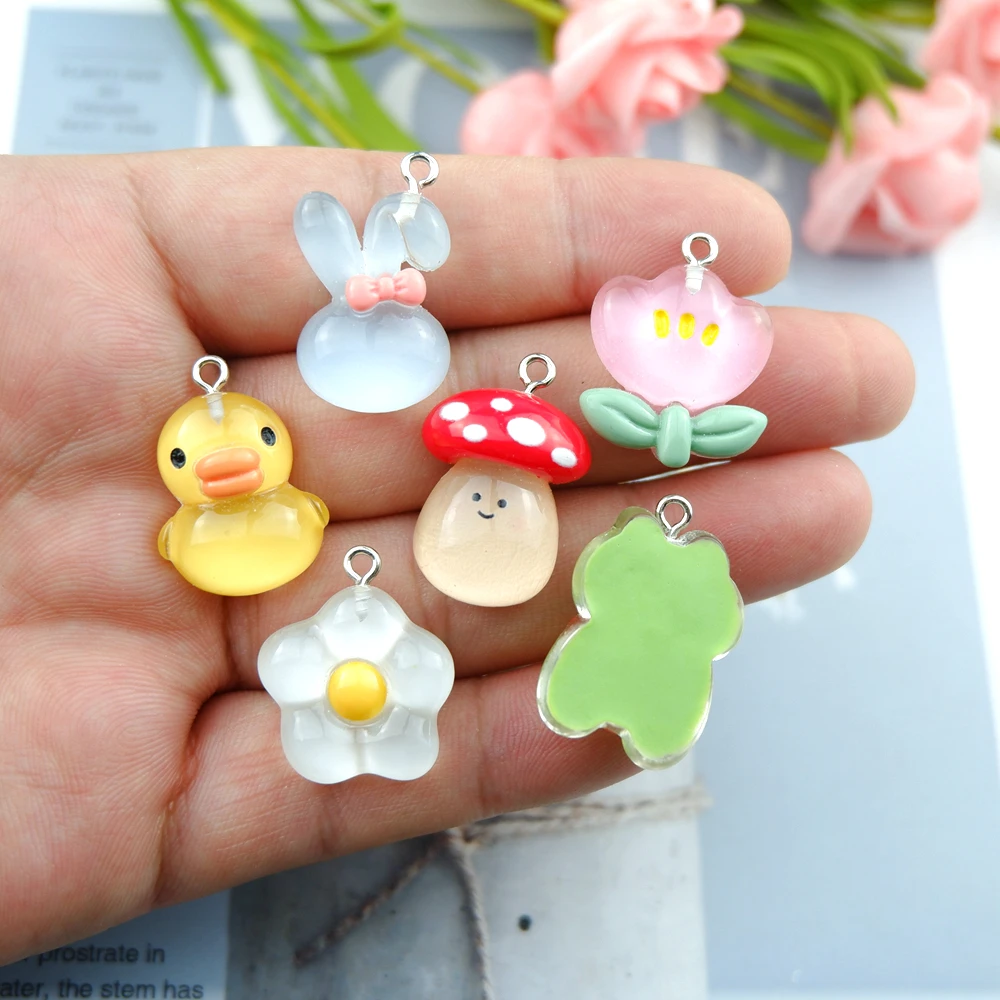 Floral and Nature-Inspired Charms for DIY Jewelry and Accessory Crafting - Bulk Wholesale