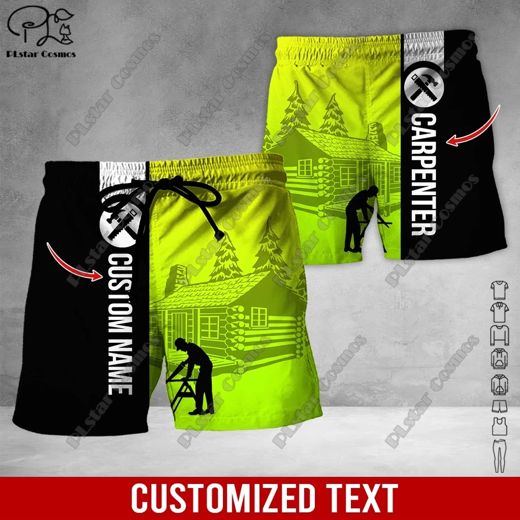 PLstar Cosmos 3D Printed Love Carpenter Full Body Print Custom Name New Shorts Beach Casual Shorts