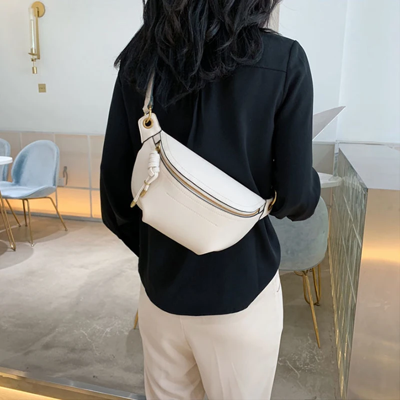 Women Waist Packs Leather Fanny Letter Belt Bags Shoulder Wild Messenger Fashion Chest Crossbody Bag Pouch waist pack