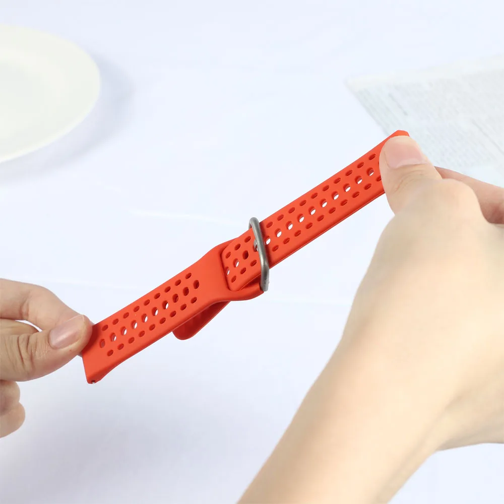 Enhanced Silicone Sport Band for Smartwatch - Breathable Strap Accessory