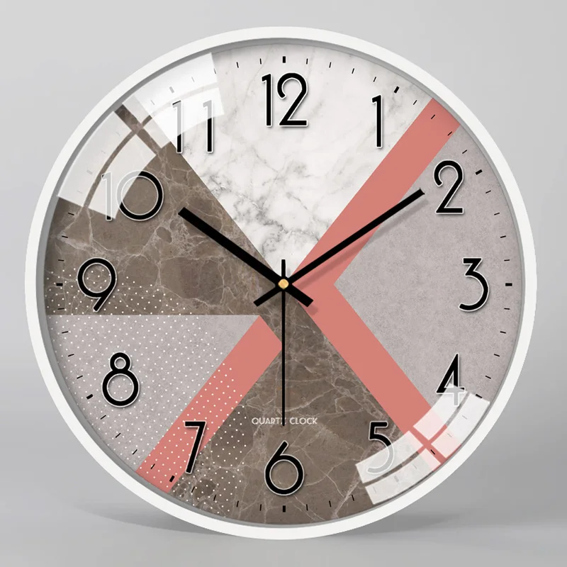 Large Round Metal Wall Clock Style 5  