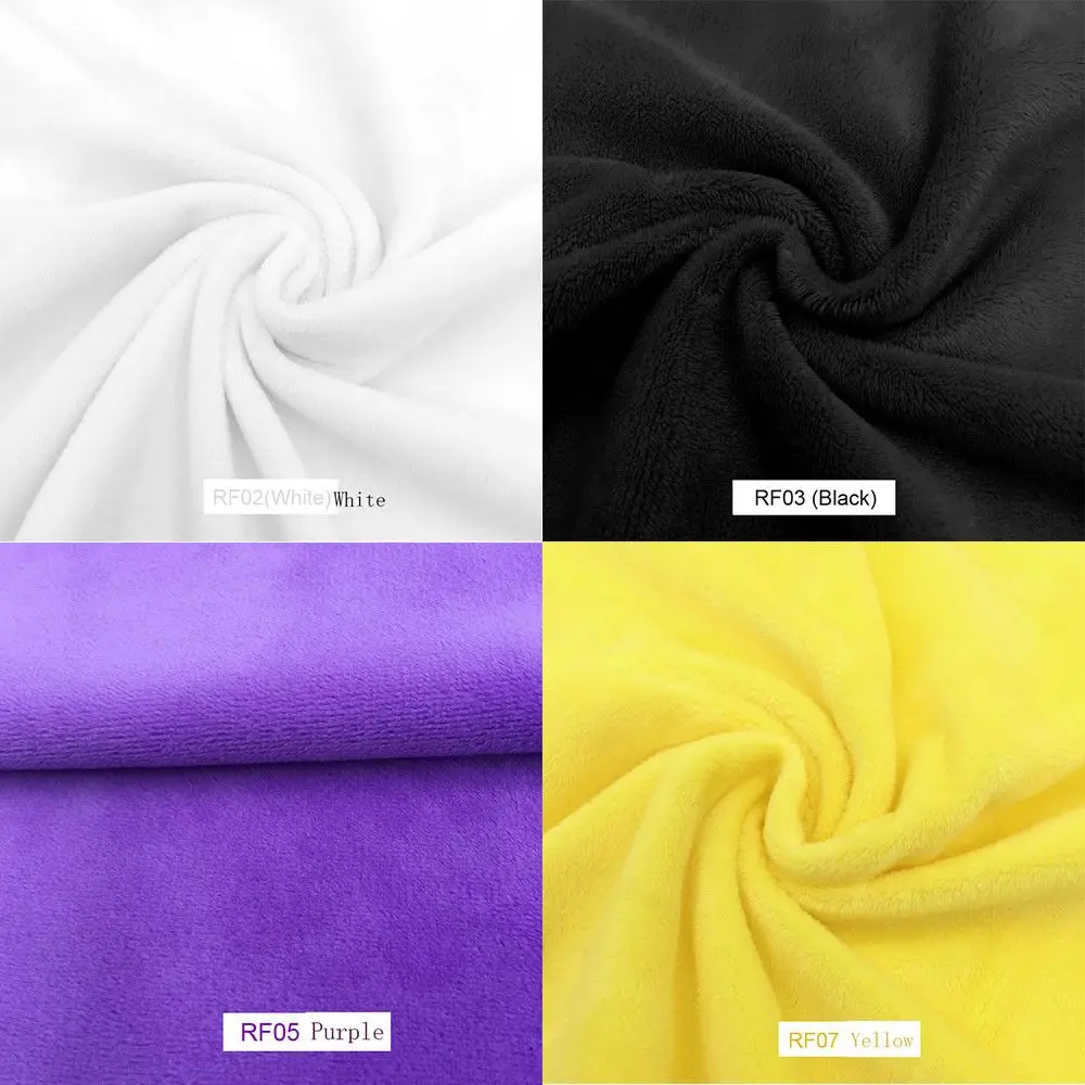 Plush Fabric Patchwork-Solid Color Minky Fabrics 5