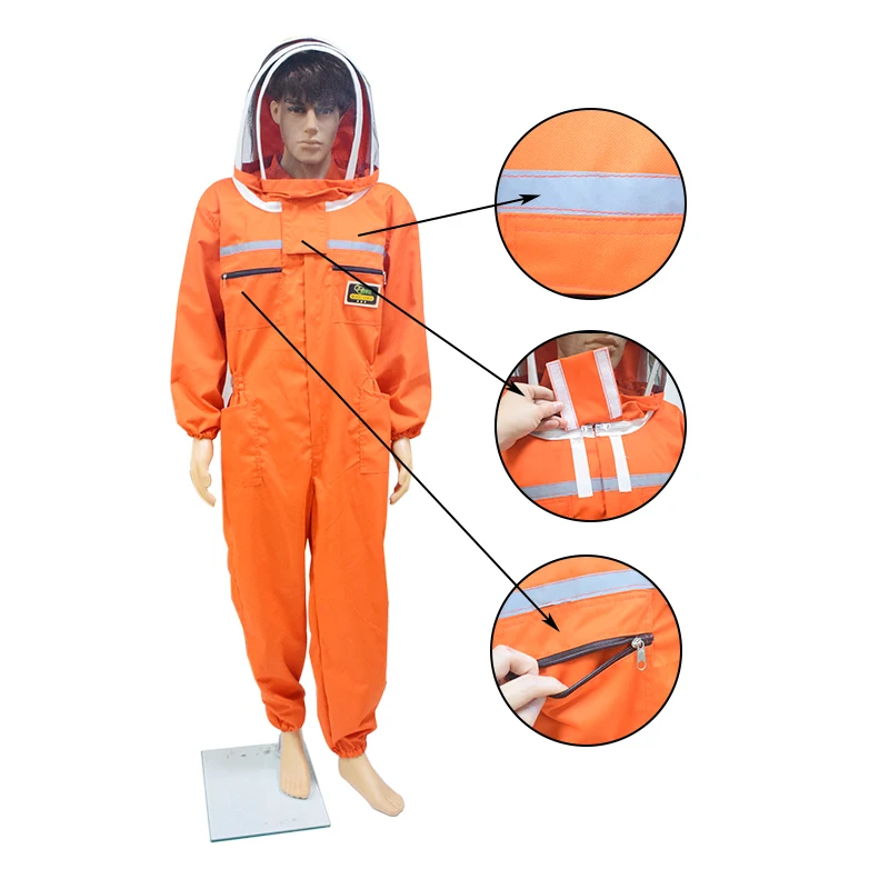 Bee Farm Ventilated Beekeeping Suit Fencing Veil Professional Anti Bee Protective Suit Beekeeper Gear